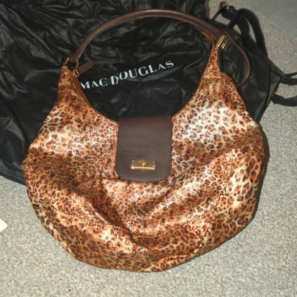 mac douglas Handbags - Mac Douglas Leopard gold print pattern